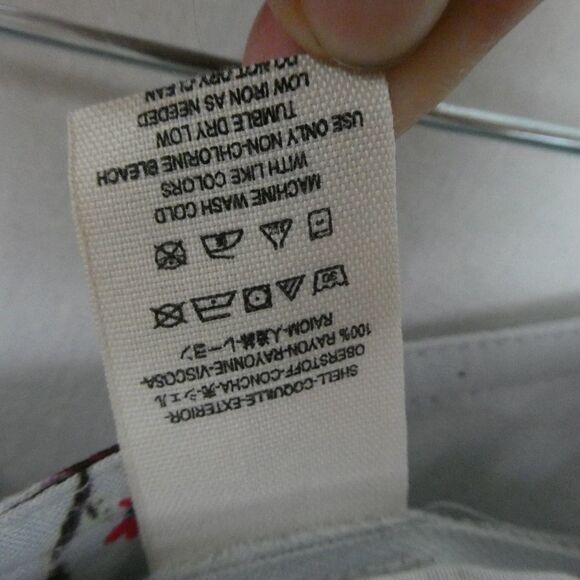 Free People Aurora High Rise Wide Leg Floral Pants Boho Festival Side Zip Size 4 - Picture 6 of 7